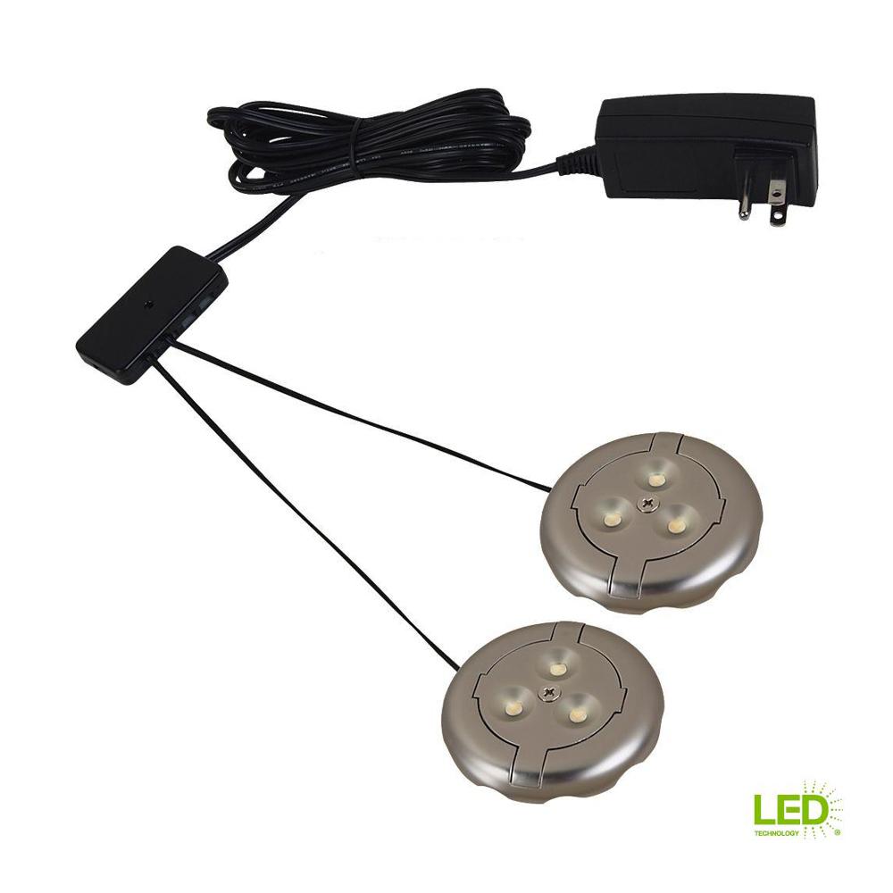 Sea Gull Lighting Puck Lights Under Cabinet The Home Depot Ambiance Lx Led Silver Puck Light Kit