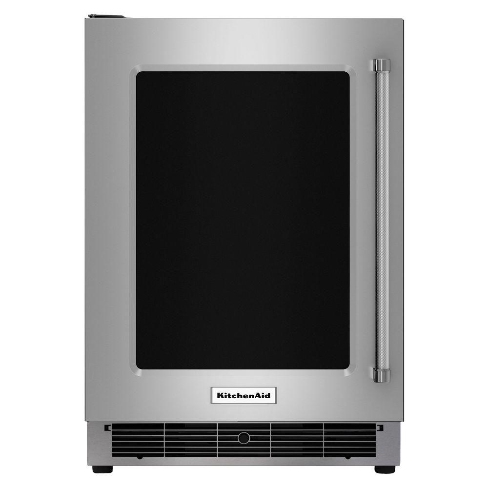 KitchenAid 24 in. W 5.1 cu. ft. Undercounter Refrigerator in Stainless