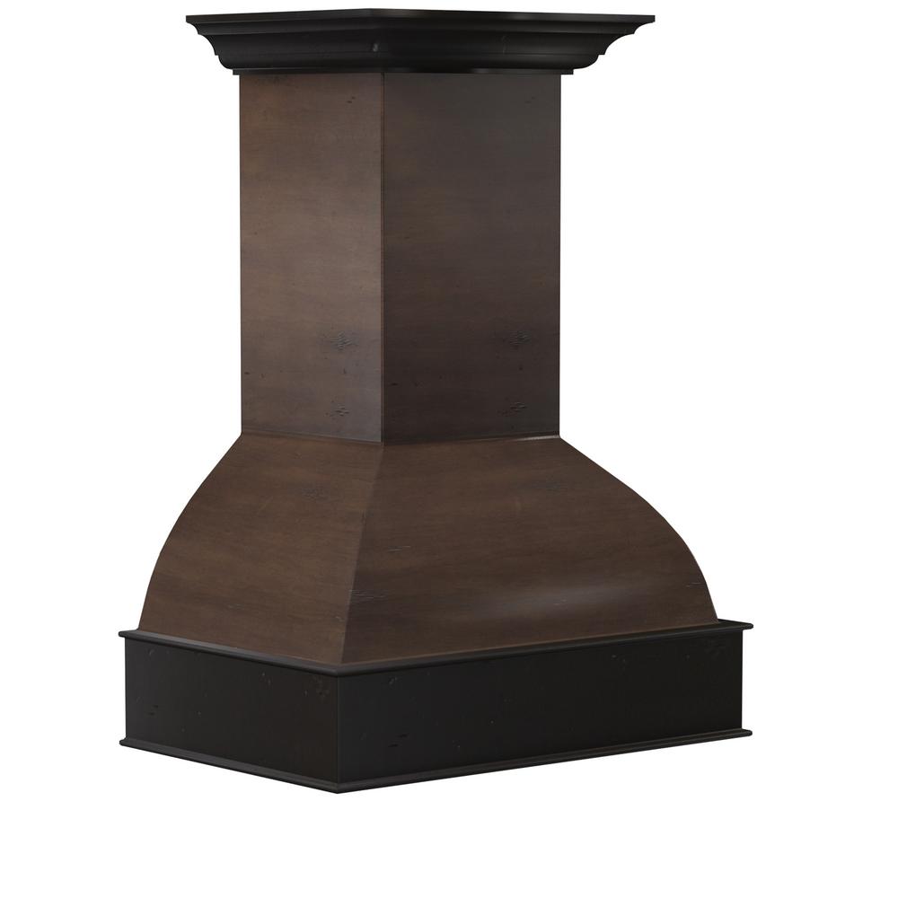 ZLINE Kitchen and Bath 30 inch 900 CFM Wooden Wall Mount Range Hood in Antigua and Walnut