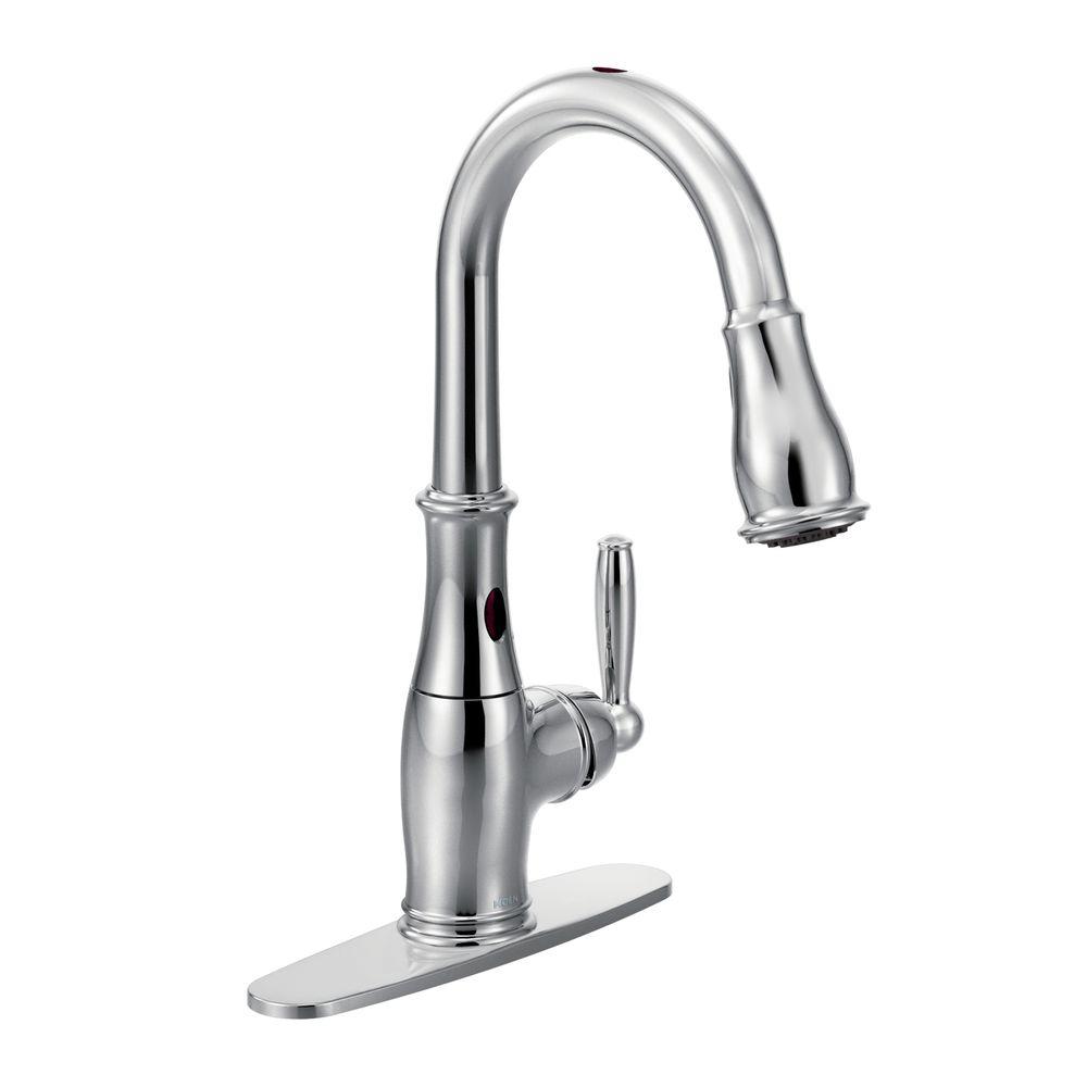 American Standard Fairbury Single Handle Pull Down Sprayer Kitchen Faucet In Chrome 4005f The 9785