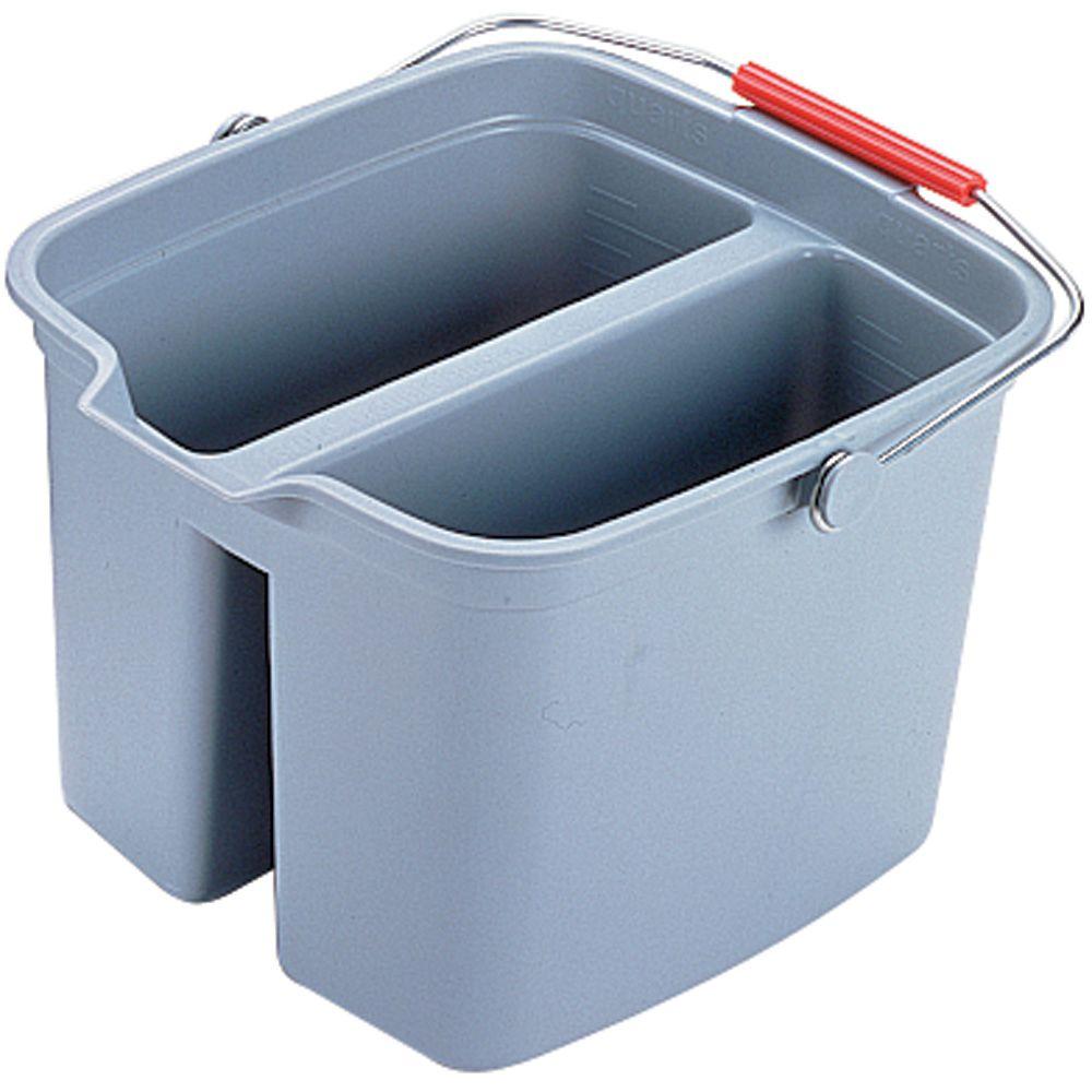 Rubbermaid Commercial Products 17 Qt. Grey Double Pail by Rubbermaid Commercial Products
