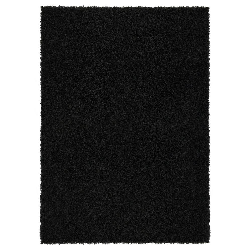 MAXY HOME Bella Collection Black 5 ft. x 7 ft. Area Rug-BE-2753-5X7