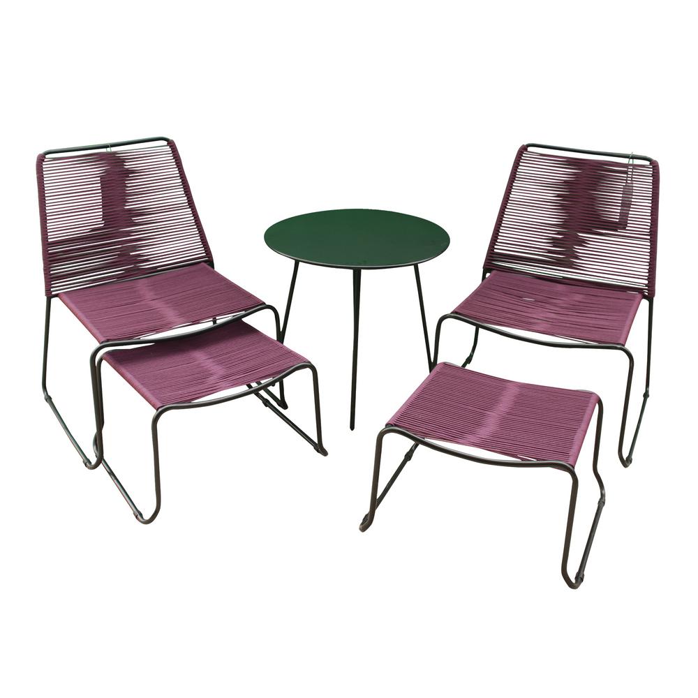 Courtyard Casual Terrace 3 Piece Aluminum Outdoor Bistro Set With Courtyard Casual Terrace 3 Piece Aluminum Outdoor Bistro Set With Blue Cushions
