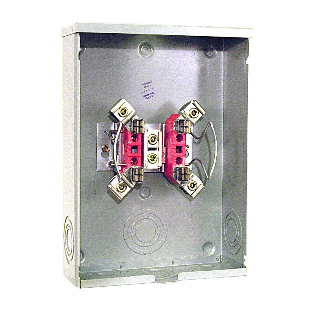 Milbank 200 Amp 4 Terminal Ringless Overhead/Underground Meter Socket