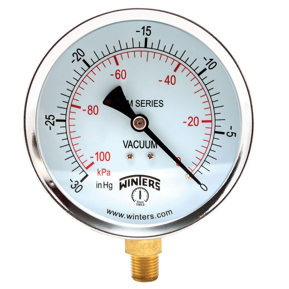 UPC 628311200775 product image for Winters Instruments Meters PEM Series 4 in. Black Steel Case Brass Internals Pre | upcitemdb.com