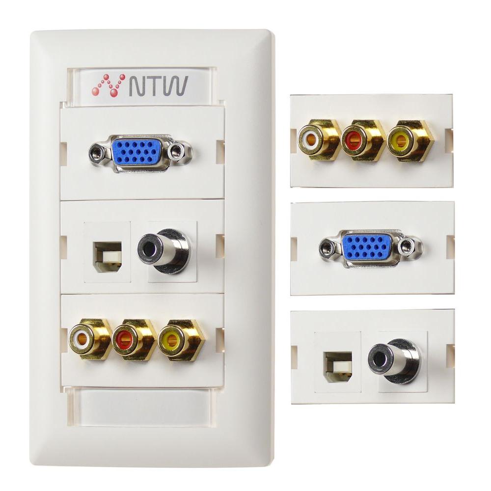 NTW Unimedia Customizable VGA 3.5 Mm Audio, USB A/B, Composite Video ...