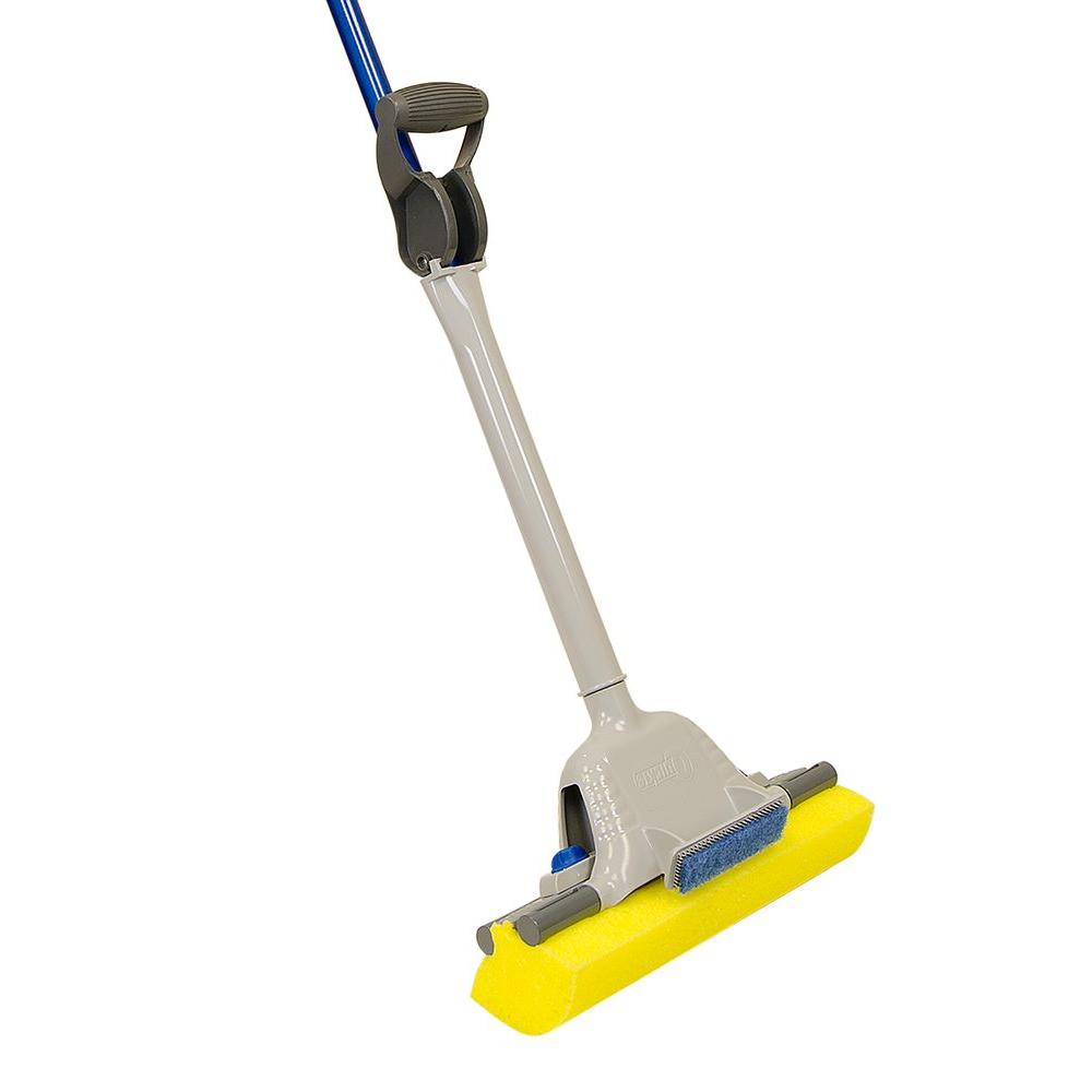 Quickie Jumbo Mop And Scrub Roller Sponge Mop With Microban 55mb8