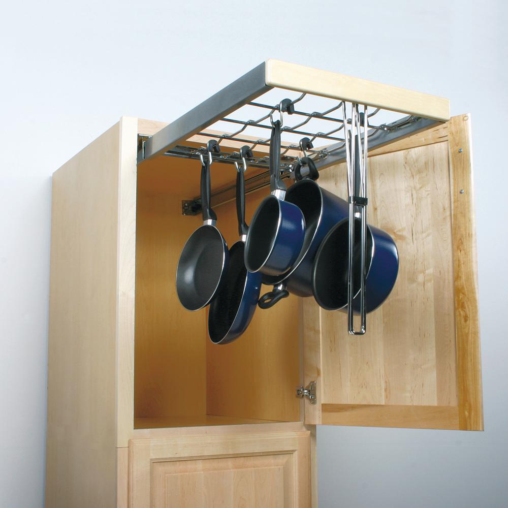 Vertical Kitchen Storage Pot Pan Lid Inside Cabinet Organizer