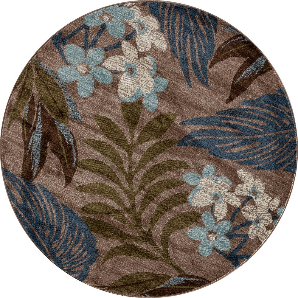 Art Carpet Palm Coast Tranquil Beige 8 Ft X Round Area Rug