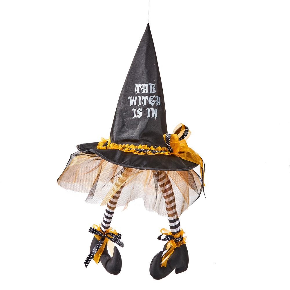 Worth Imports 28 in. Halloween Hanging Witch Hat with Legs4268 The