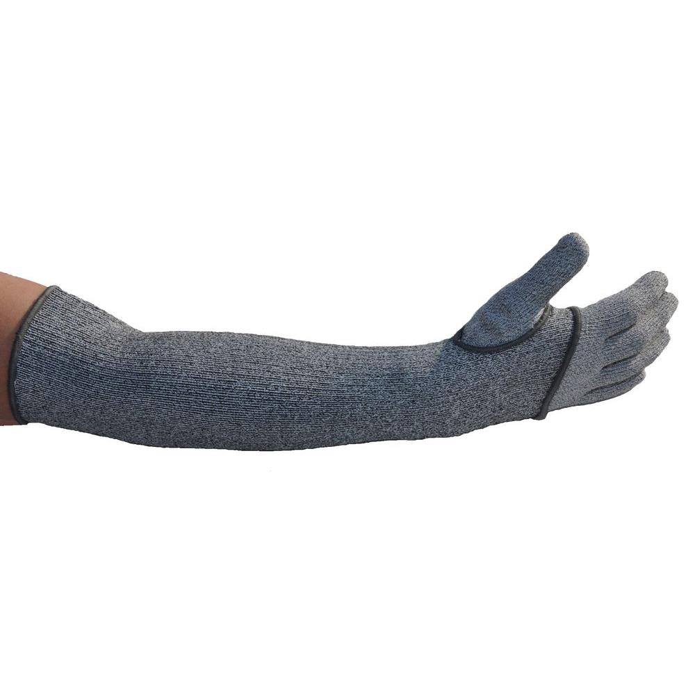 long grey gloves