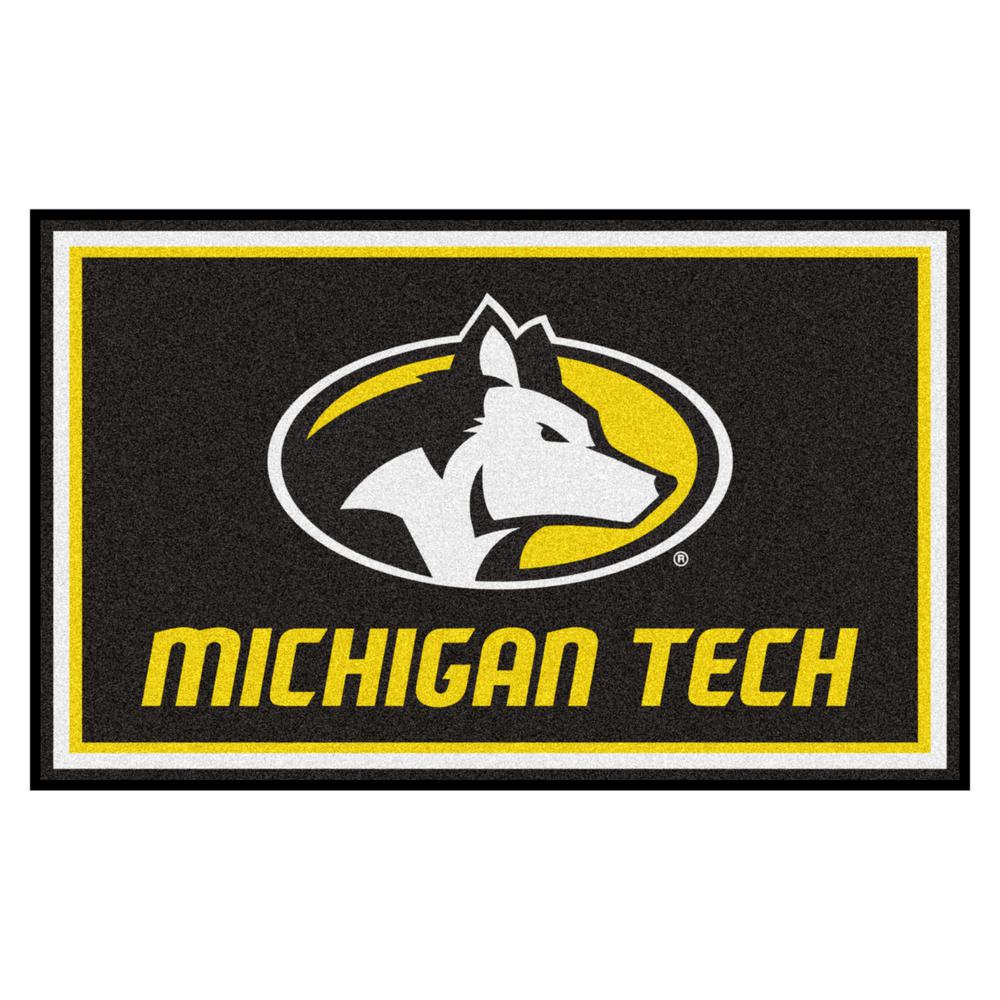 FANMATS NCAA University of Michigan Wolverines Nylon Face 5X8 Plush Rug 
