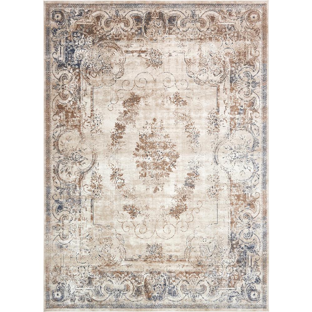 Unique Loom Villa Beige 9 ft. x 12 ft. Area Rug3136017 The Home Depot