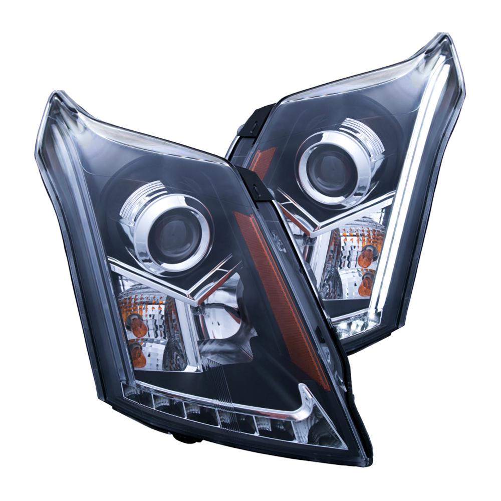 ANZO USA 20102015 Cadillac Srx Projector Headlights w/ Plank Style