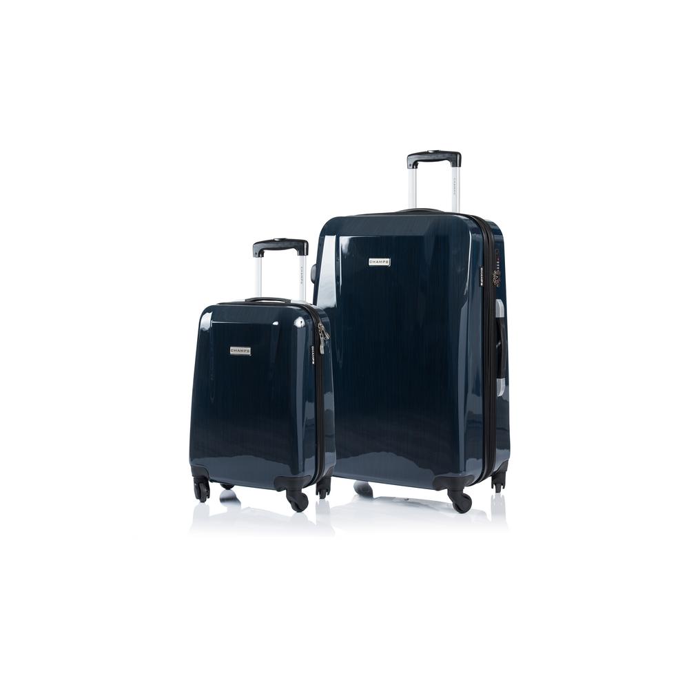 navy luggage set