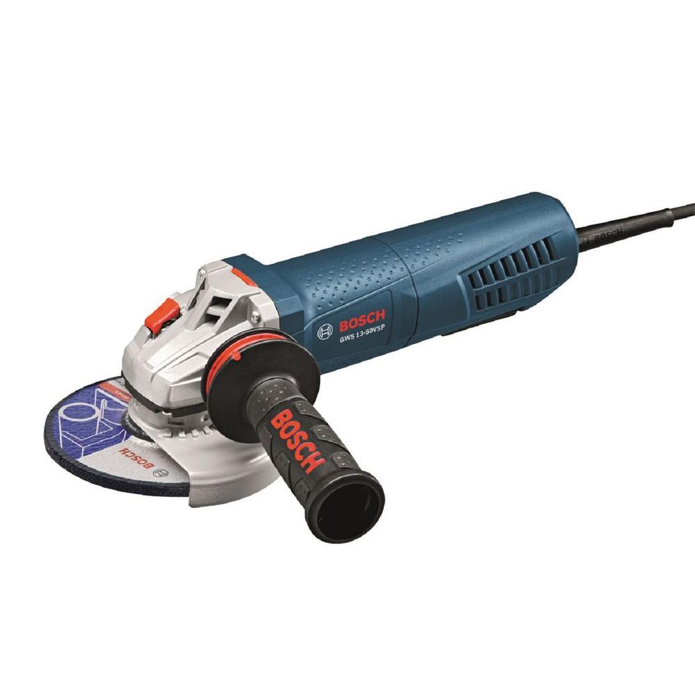 Bosch 13 Amp Corded 5 In Variable Speed Grinder With Paddle