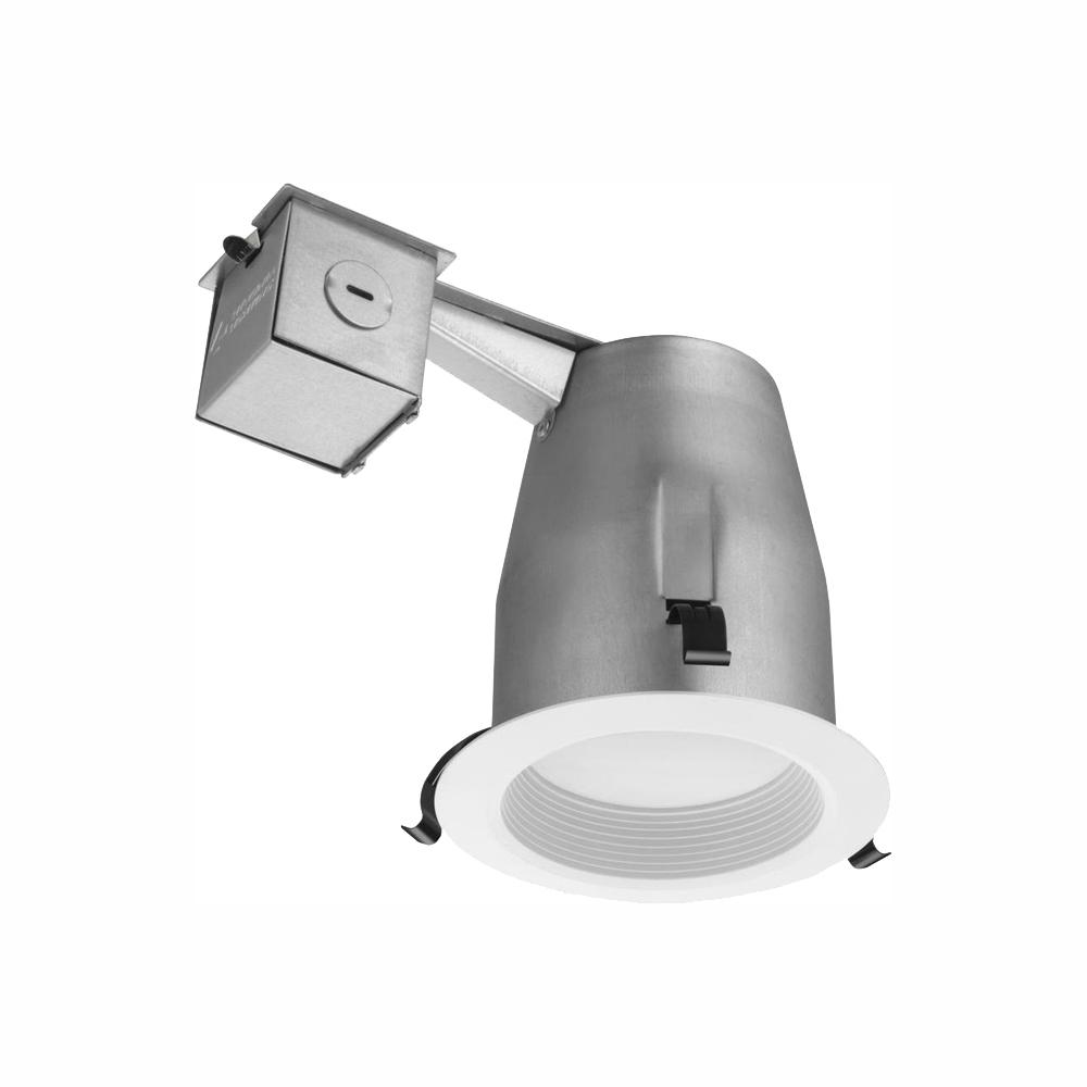Lithonia Lighting 3 in. Matte White Recessed Baffle Integrated LED Lighting Kit