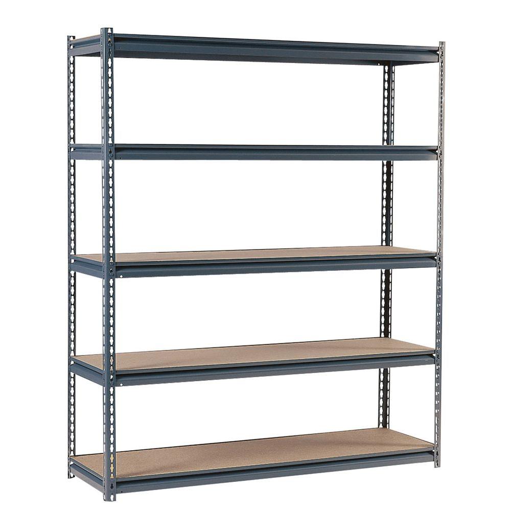 Edsal 72 In H X 48 W 24 D 5 Shelf Steel Commercial 72 In H X W 24 D