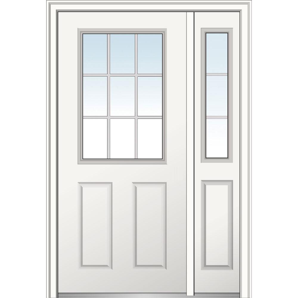 MMI Door 48 In. X 80 In. Internal Grilles Left Hand 1/2 Lite 2-Panel ...