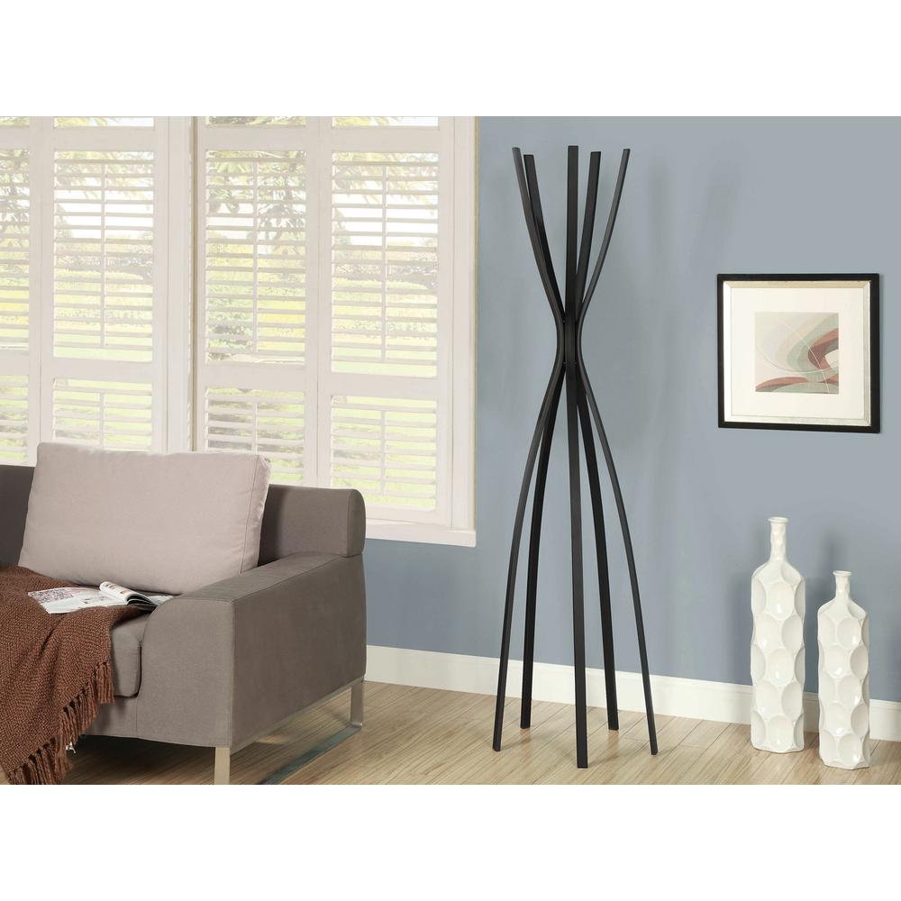 Southern Enterprises Clytie Light Oak Wall Mounted Coat Rack with 4