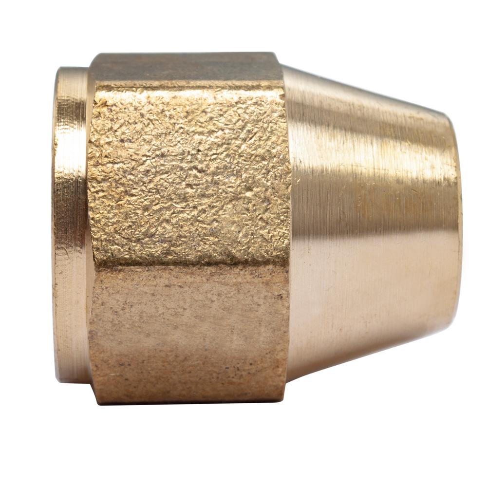 Midland 10-051 Brass SAE 45 Degree Flare Forged Reducing Nut 5//16 Female Flare x 1//4 OD 0.75 Hex 0.66 Length