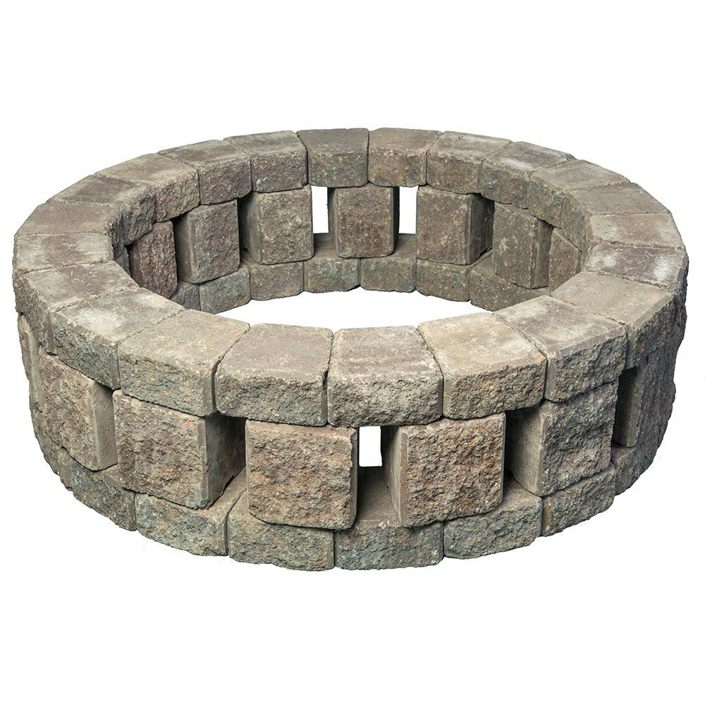 Mutual Materials Stonehenge 58 in. x 16 in. Concrete Fire Pit Kit in