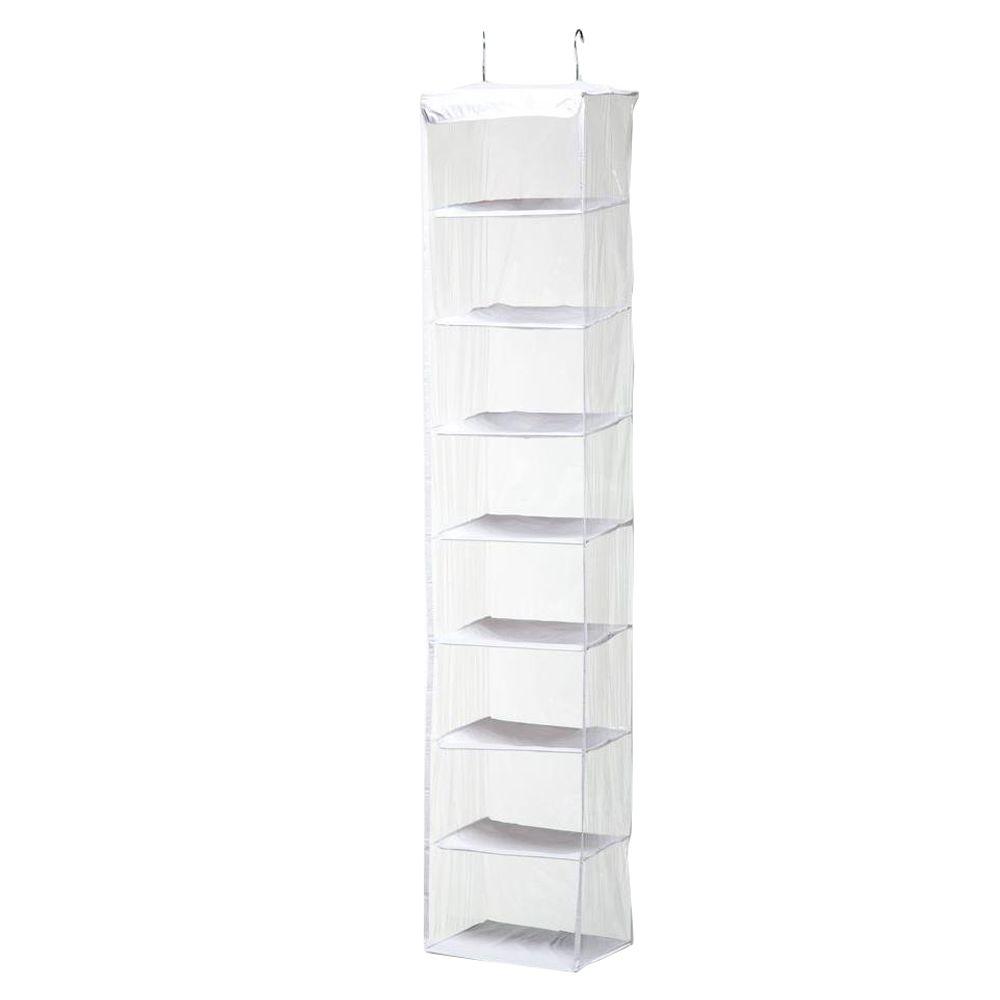 Plastic Hanging Closet Organizers The Home Depot 8 Shelf Peva Hanging Organizer
