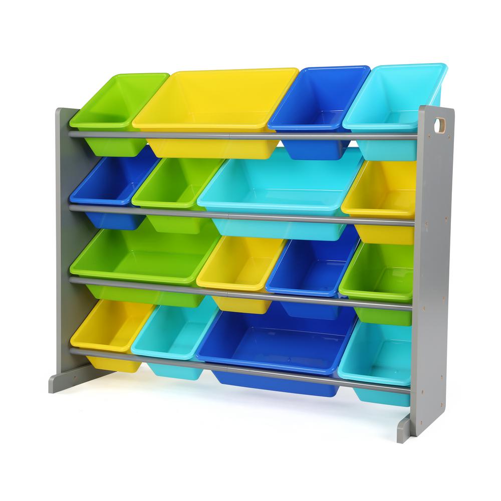 Tot Tutors Primary Collection Plastic Small Storage Bins Set Of 4