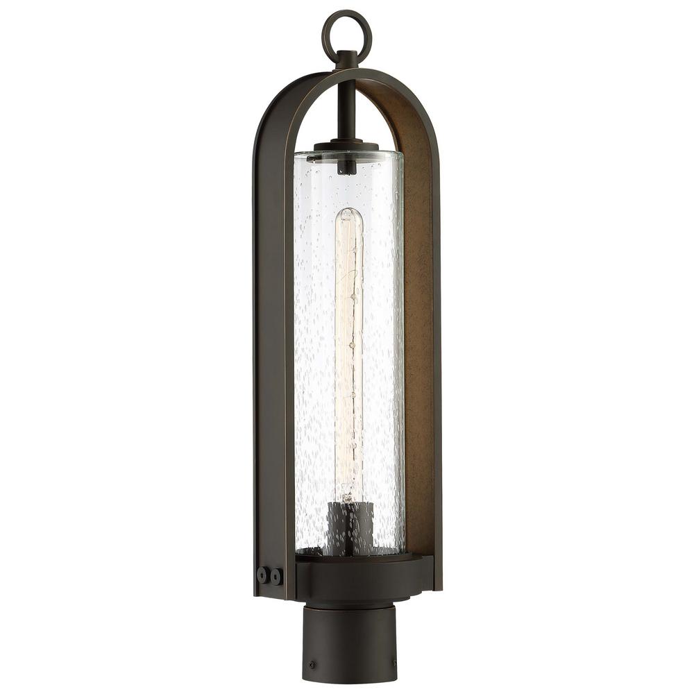 The Great Outdoors Kamstra 1Light Oil Rubbed Bronze Outdoor Post Light