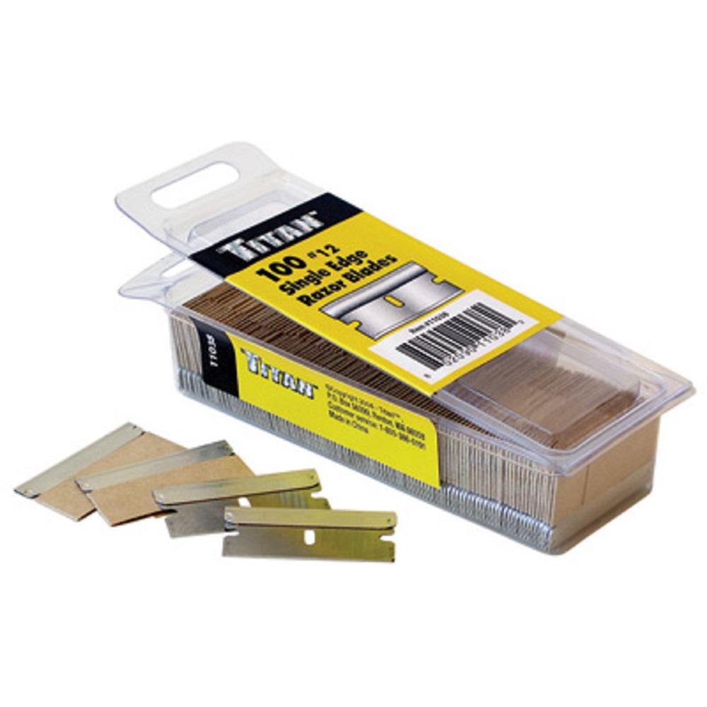 TITAN 100-Pack of Razor Blades-TIT11038 - The Home Depot