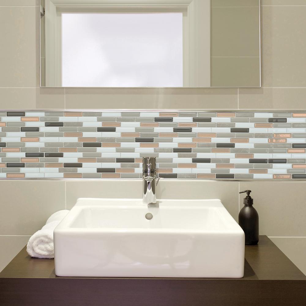 Smart Tiles Milenza Andrea Brown 10 20 In W X 9 H L And