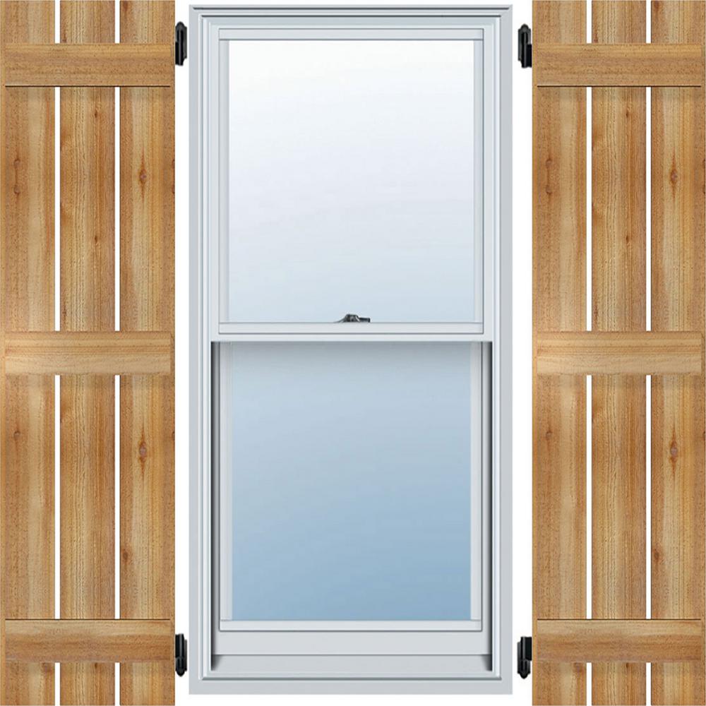 Ekena Millwork 17-1/8 in. X 57 in.TimberCraft Three 5-3/8 in.Spaced ...