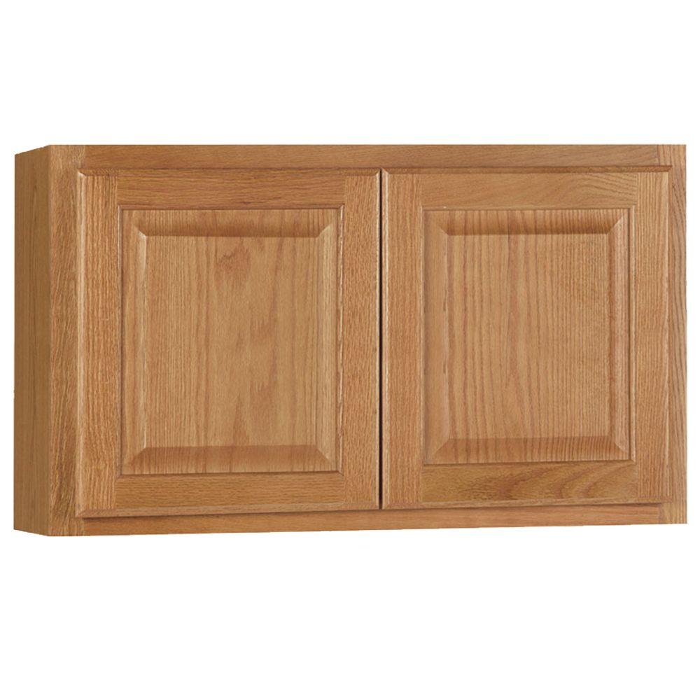 Hampton Bay Hampton Assembled 30x18x12 in. Wall Bridge Kitchen Cabinet ...