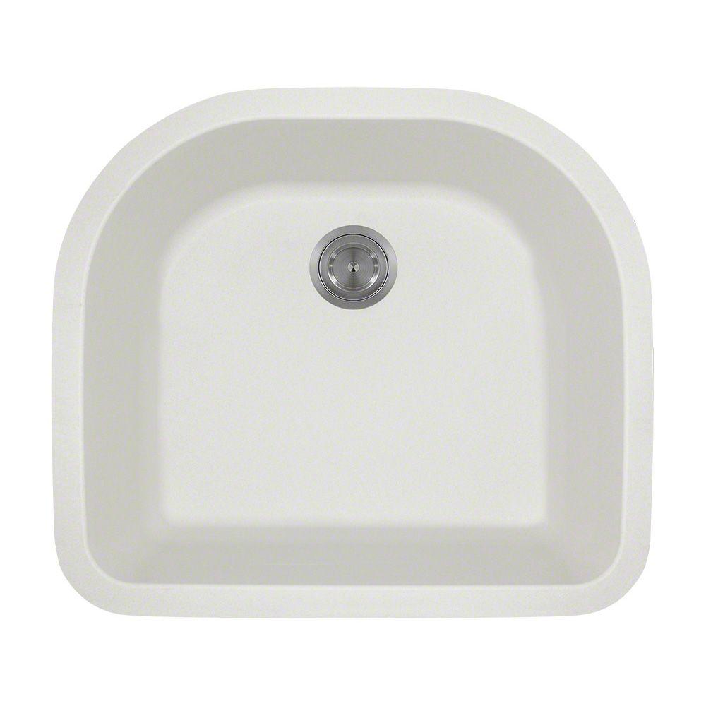 White Undermount Kitchen Sinks blanco diamond undermount granite composite 24 in. single basin White Undermount Kitchen Sinks blanco diamond undermount granite composite 24 in. single basin