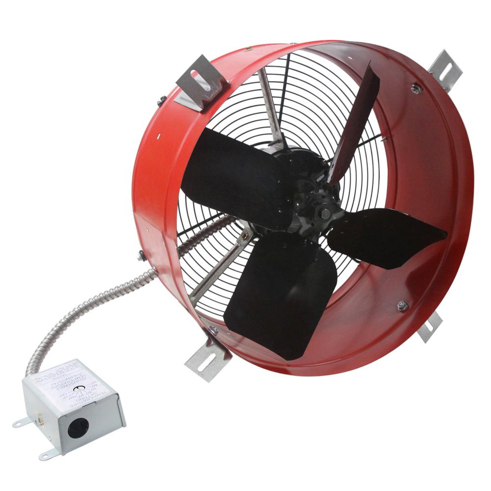MaxxAir 1300 CFM Red Electric Powered Gable Mount Electric Attic FanCX1500 RED The Home Depot