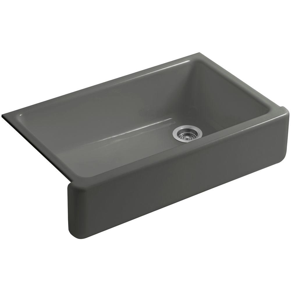 Kohler Whitehaven Farmhouse A Front Cast Iron 36 In Single Kohler Whitehaven Farmhouse A Front Cast Iron 36 In Single Basin Kitchen