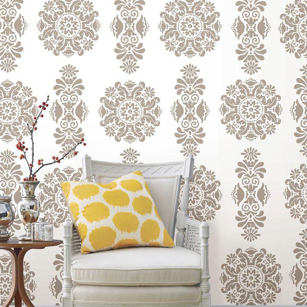 13 in. x 13 in. Kolkata Dot and Jewels 4Piece Wall DecalWPD96818