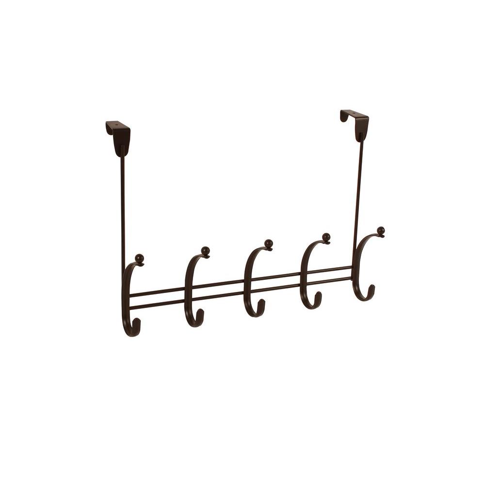 Spectrum Bronze Voy 16 1 4 In L Decorative 5 Hook Over The Door L Decorative 5 Hook Over