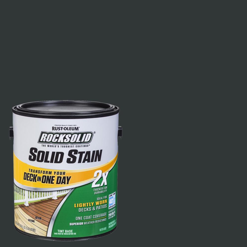 RustOleum RockSolid 1 gal. Black Exterior 2X Solid Stain