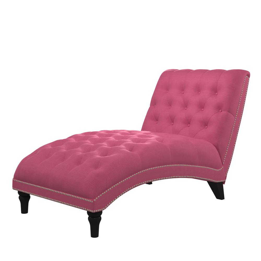 Featured image of post Pink Tufted Chaise Lounge : By fleur de lis living.