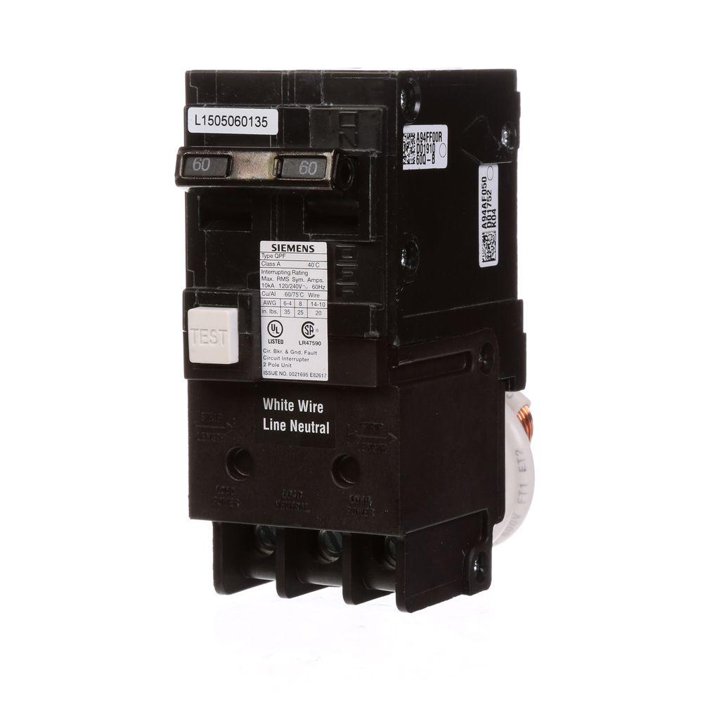 GE 20 Amp Double Pole Ground Fault Breaker with SelfTestTHQL2120GFTP