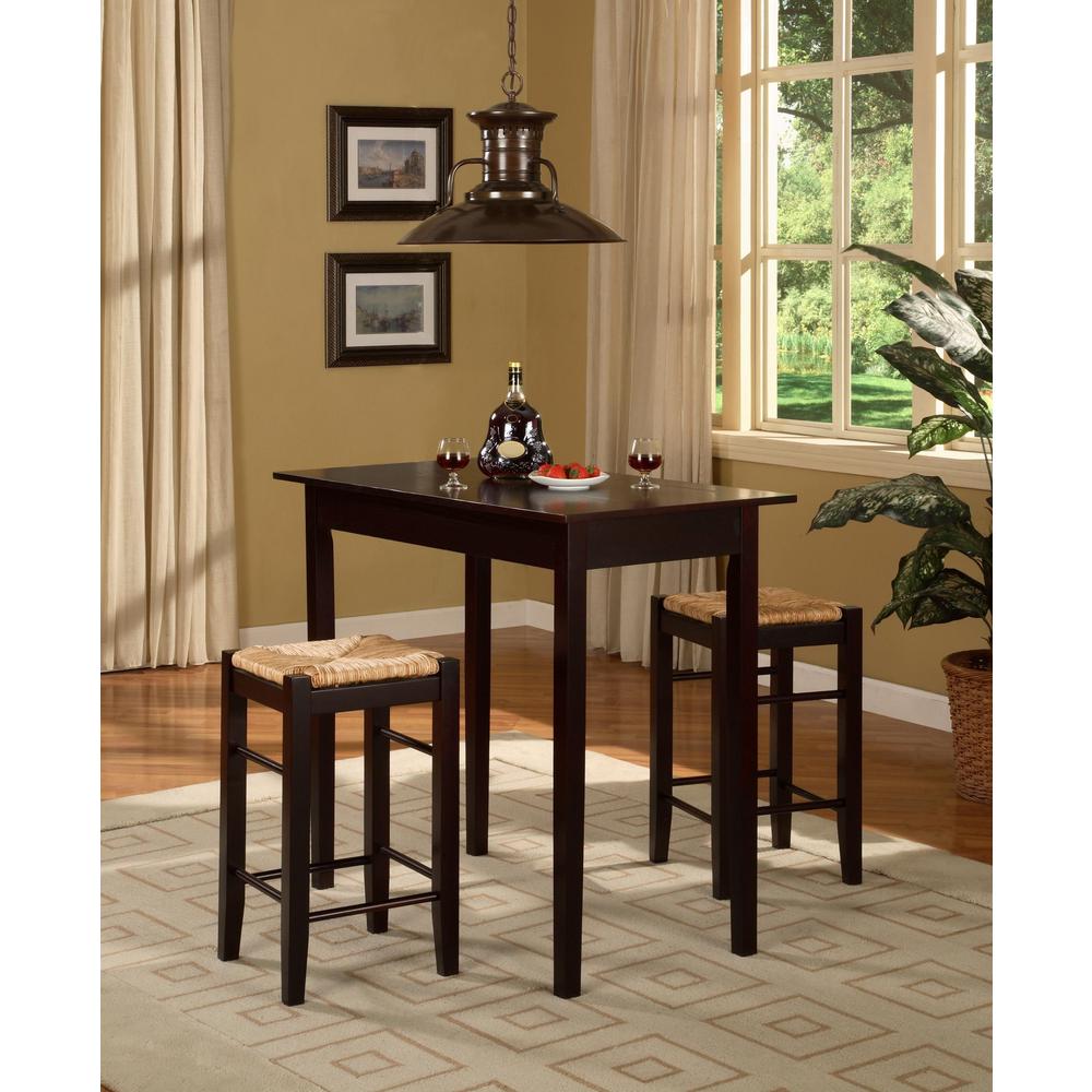  Home  Decorators  Collection  Tavern 3 Piece Brown Bar Table  