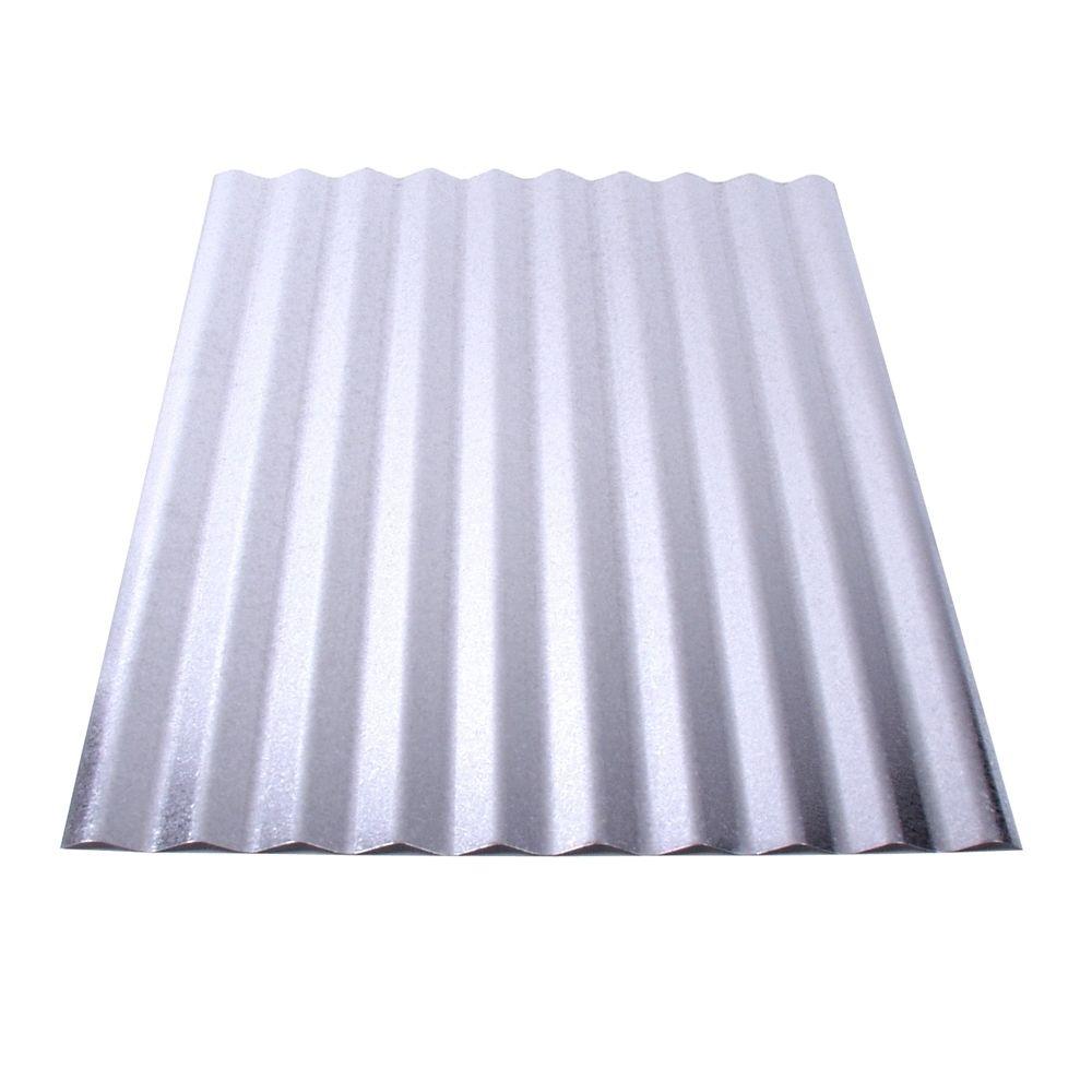 Fabral 12 Ft Galvanized Steel Roof Panel 4736008000 The Home Depot - Corrugated Galvanized Steel Sheet Home Depot Fabral 12 Ft Galvanized Steel Roof Panel 4736008000 The Home Depot - Corrugated Galvanized Steel Sheet Home Depot