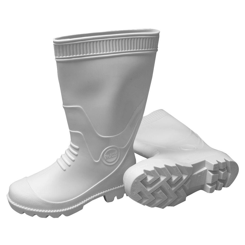 MAT PVC White Boots Size 10-887010W 