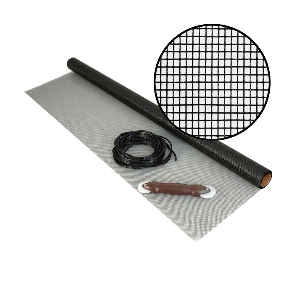 Phifer 36 In X 84 In Charcoal Fiberglass Screen Kit With