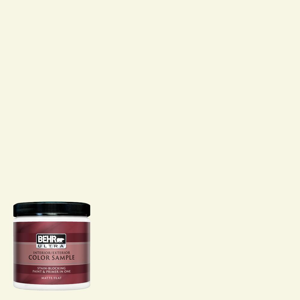 Behr Ultra 8 Oz W B 300 Magnolia Blossom Matte Interior Exterior Paint And Primer In One Sample