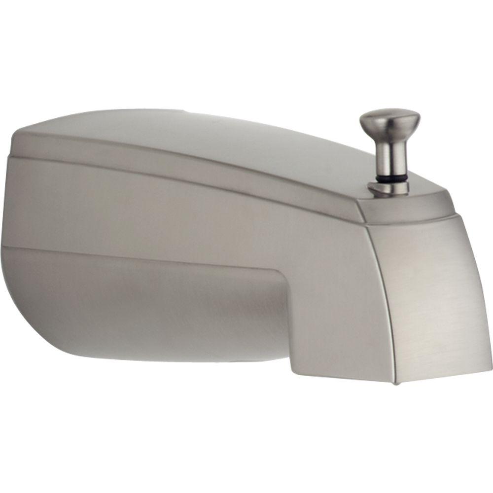 Delta 5 5 In Diverter Tub Spout In Stainless Rp19820ss The Home Depot