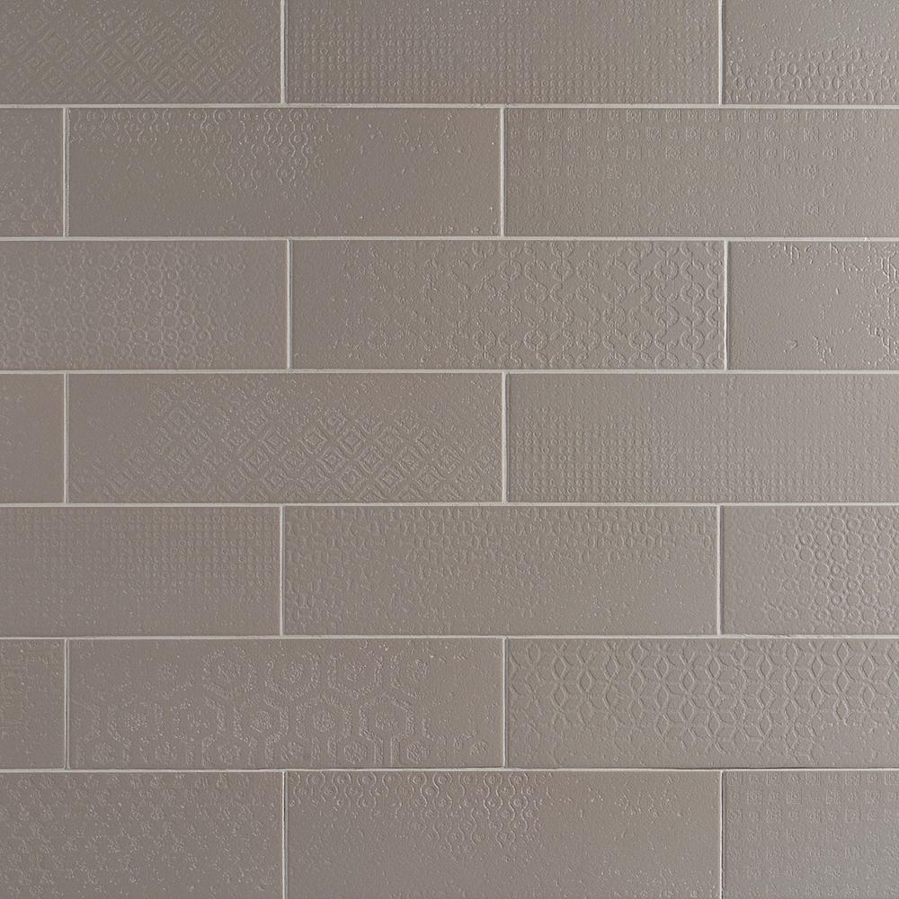Ivy Hill Tile 4 in. x 12 in. Harper Gray Matte Porcelain Subway 0.29 sq