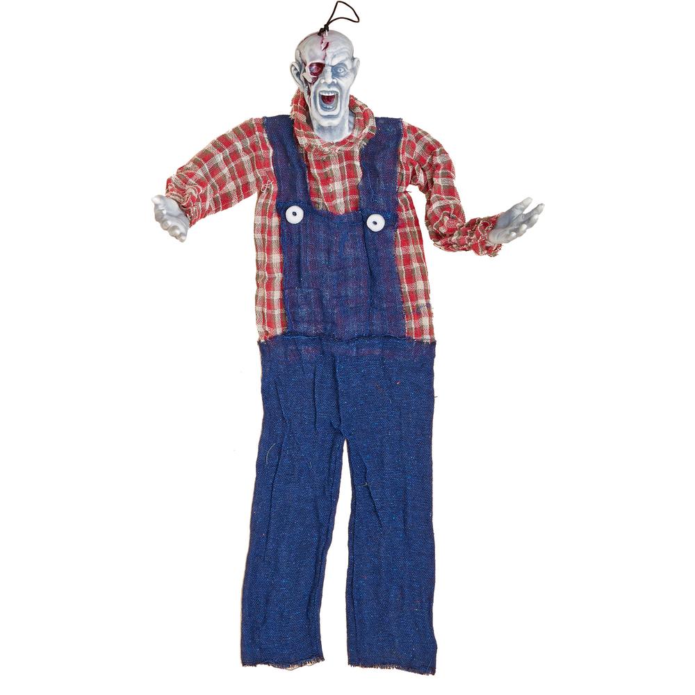 Unbranded 34 in. Halloween Hanging Farmer-4206 - The Home Depot