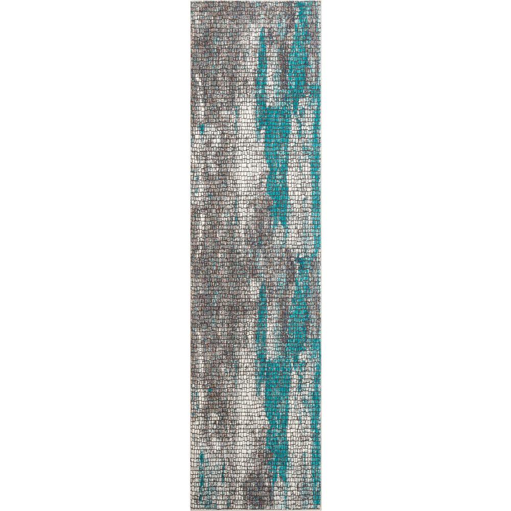 Well Woven Allure Sloane Blue Vintage Paint Splash Abstract Mosaic 2 Allure Sloane Blue Vintage Paint Splash Abstract Mosaic 2 Ft 7 In X 9 10 Runner Rug